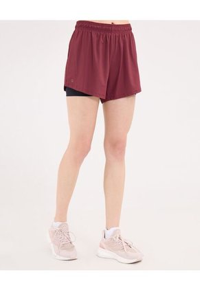 Short Para Mujer Multiusos Punto Color Vino Marca Atmos #31190095