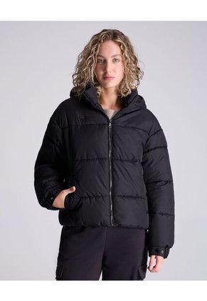 Chaqueta Para Mujer Acolchada Color Negro Marca Atmos #31080026