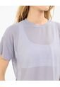 Camiseta Para Mujer Manga Corta Cuello Redondo Color Gris Claro Marca Atmos #31090231 de Atmos
