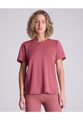 Camiseta Para Mujer Manga Corta Cuello Redondo Color Vino Marca Atmos #31090159