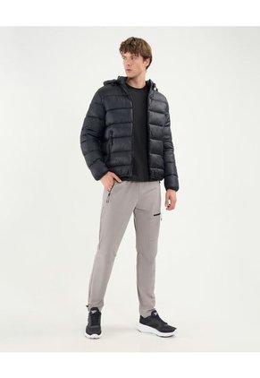 Chaqueta Para Hombre Acolchada Color Negro Marca Atmos #32080022