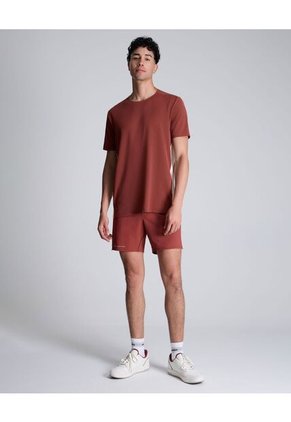 Camiseta Para Hombre Manga Corta Cuello Redondo Color Terracota Marca Atmos #32090132