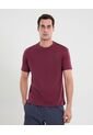 Camiseta Para Hombre Manga Corta Cuello Redondo Color Vino Marca Atmos #32090220 de Atmos
