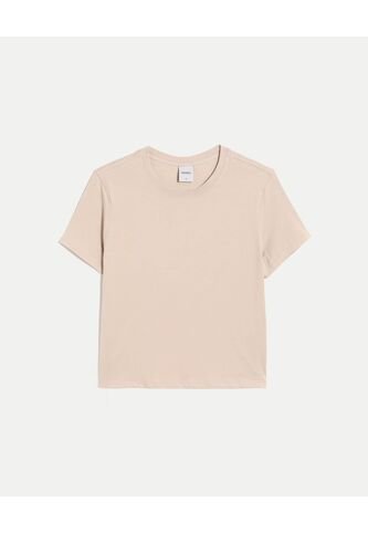 Camiseta Para Mujer Manga Corta Cuello Redondo Color Crema Marca Atmos #31090263 Atmos