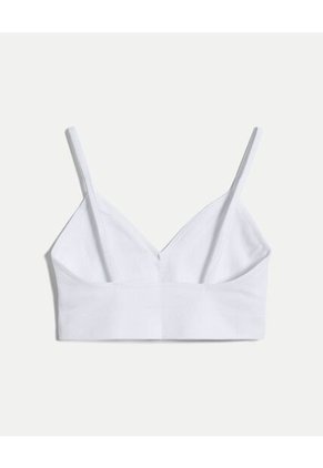 Top Para Mujer Cuello V Color Blanco Marca Atmos #31220157