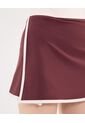Falda Para Mujer Medio Color Vino Marca Atmos #31140017 de Atmos