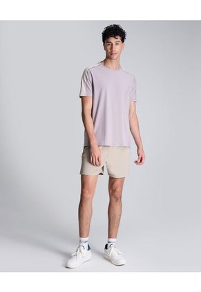 Camiseta Para Hombre Manga Corta Cuello Redondo Color Lila Marca Atmos #32090165