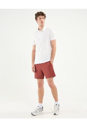 Polo Para Hombre Cuello Maquina Sin Bolsillo Color Marfil Marca Atmos #32110004