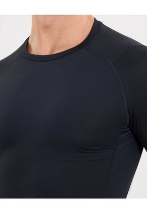 Camiseta Para Hombre Manga Larga Cuello Redondo Color Negro Marca Atmos #32090215