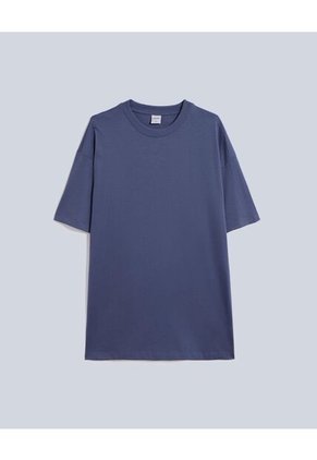 Camiseta Para Hombre Manga Corta Cuello Redondo Color Azul  Marca Atmos #32090175