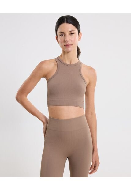 Top Para Mujer  Color Café Marca Atmos #31220162