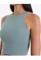 Camiseta Tank Top Con Espalda Fruncida  Para Mujer Verde Atmos de Atmos