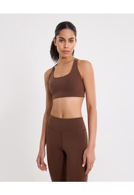 Top Para Mujer  Color Café Marca Atmos #31220176