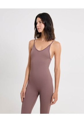 Enterizo Para Mujer Manga Sisa Color Café Marca Atmos #31320031