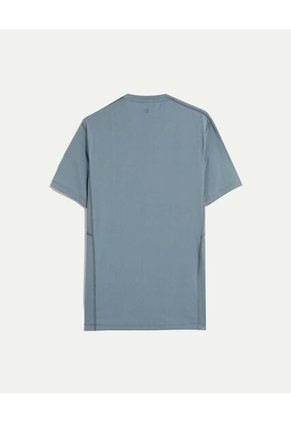 Camiseta Para Hombre Manga Corta Cuello Redondo Color Azul Marca Atmos #32090270