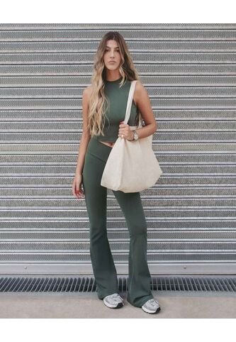 Leggins Para Mujer Largo Color Verde Marca Atmos #31230119 Atmos