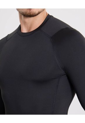 Camiseta Para Hombre Manga Larga Cuello Redondo Color Negro Marca Atmos #32090264