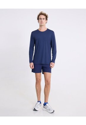 Short Training Medio Con Biker Aeroflow  Para Hombre Azul Atmos