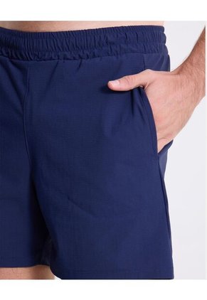 Short Training Medio Con Biker Aeroflow  Para Hombre Azul Atmos