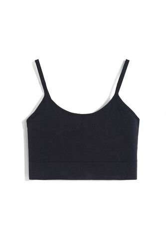 Top Para Mujer Cuello Redondo Color Negro Marca Atmos #31220159 Atmos