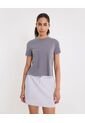 Camiseta Para Mujer Manga Corta Cuello Redondo Color Gris Marca Atmos #31090261 de Atmos