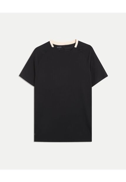 Camiseta Para Hombre Manga Corta Cuello Redondo Color Negro Marca Atmos #32090260