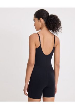Enterizo Deportivo Con Tiras Ajustables Para Mujer Negro Atmos