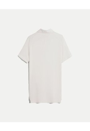 Polo Para Hombre Cuello Maquina Sin Bolsillo Color Blanco Marca Atmos #32110014