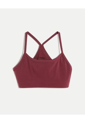 Top Para Mujer Soporte Bajo Color Vino Marca Atmos #31220184 Atmos