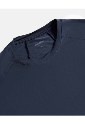 Camiseta Para Hombre Manga Corta Cuello Redondo Color Azul Marca Atmos #32090262