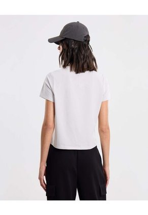 Camiseta Para Mujer Manga Corta Cuello Redondo Color Gris Marca Atmos #31090203