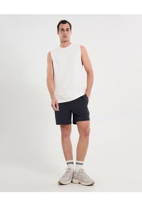 Camiseta Para Hombre Manga Sisa Cuello Redondo Color Marfil Marca Atmos #32090216