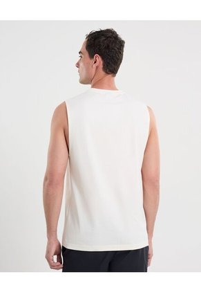 Camiseta Para Hombre Manga Sisa Cuello Redondo Color Marfil Marca Atmos #32090216