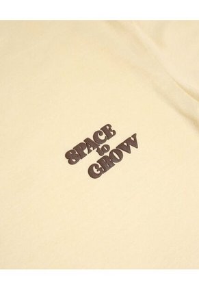 Camiseta Para Mujer Manga Corta Cuello Redondo Color Crema Marca Atmos #31090289