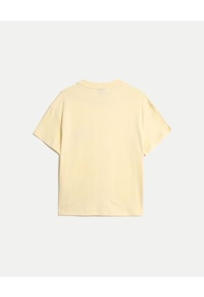 Camiseta Para Mujer Manga Corta Cuello Redondo Color Crema Marca Atmos #31090289