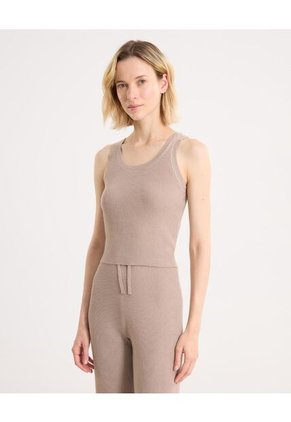 Camiseta Para Mujer Manga Sisa Cuello Redondo Color Café Marca Atmos #31090234