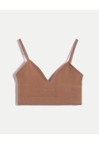 Top Para Mujer Cuello V Color Café Marca Atmos #31220158 Atmos