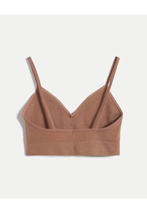 Top Para Mujer Cuello V Color Café Marca Atmos #31220158