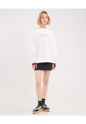 Buzo Para Mujer Cuello Redondo Color Marfil Marca Atmos #31060065