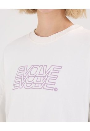 Buzo Para Mujer Cuello Redondo Color Marfil Marca Atmos #31060065