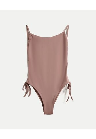 Enterizo Para Mujer Manga Sisa Color Café Marca Atmos #31320028 Atmos