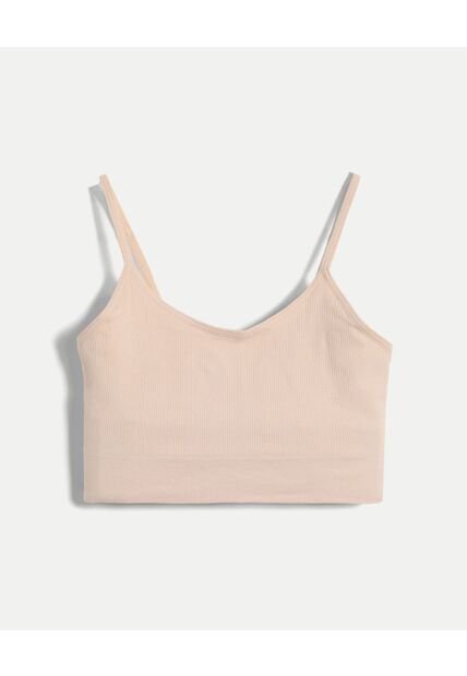 Top Para Mujer Cuello Redondo Color Beige Marca Atmos #31220160