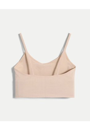 Top Para Mujer Cuello Redondo Color Beige Marca Atmos #31220160