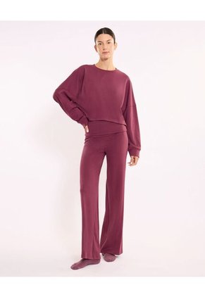 Pantalón Para Mujer Moda Color Vino Marca Atmos #31070115