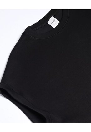 Camiseta Para Mujer Crop Top Manga Sisa Color Negro Marca Atmos #31090335