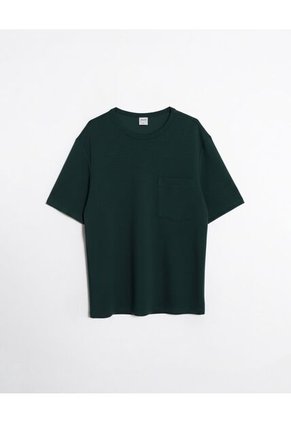 Camiseta Para Hombre Manga Corta Cuello Redondo Color Verde Marca Atmos #32090284