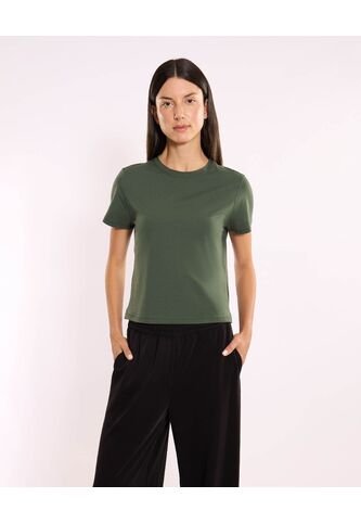 Camiseta  Para Mujer Manga Corta Cuello Redondo Color Verde Marca Atmos #31090320 Atmos