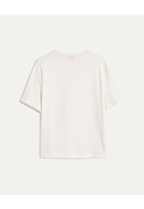 Camiseta Para Mujer Manga Corta Cuello Redondo Color Blanco Marca Atmos #31090321