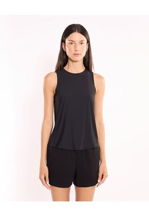 Camiseta Para Mujer Manga Sisa Cuello Redondo Color Negro Marca Atmos #31090306