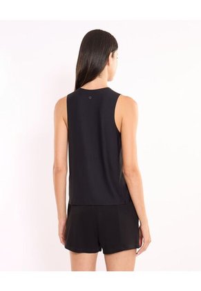 Camiseta Para Mujer Manga Sisa Cuello Redondo Color Negro Marca Atmos #31090306